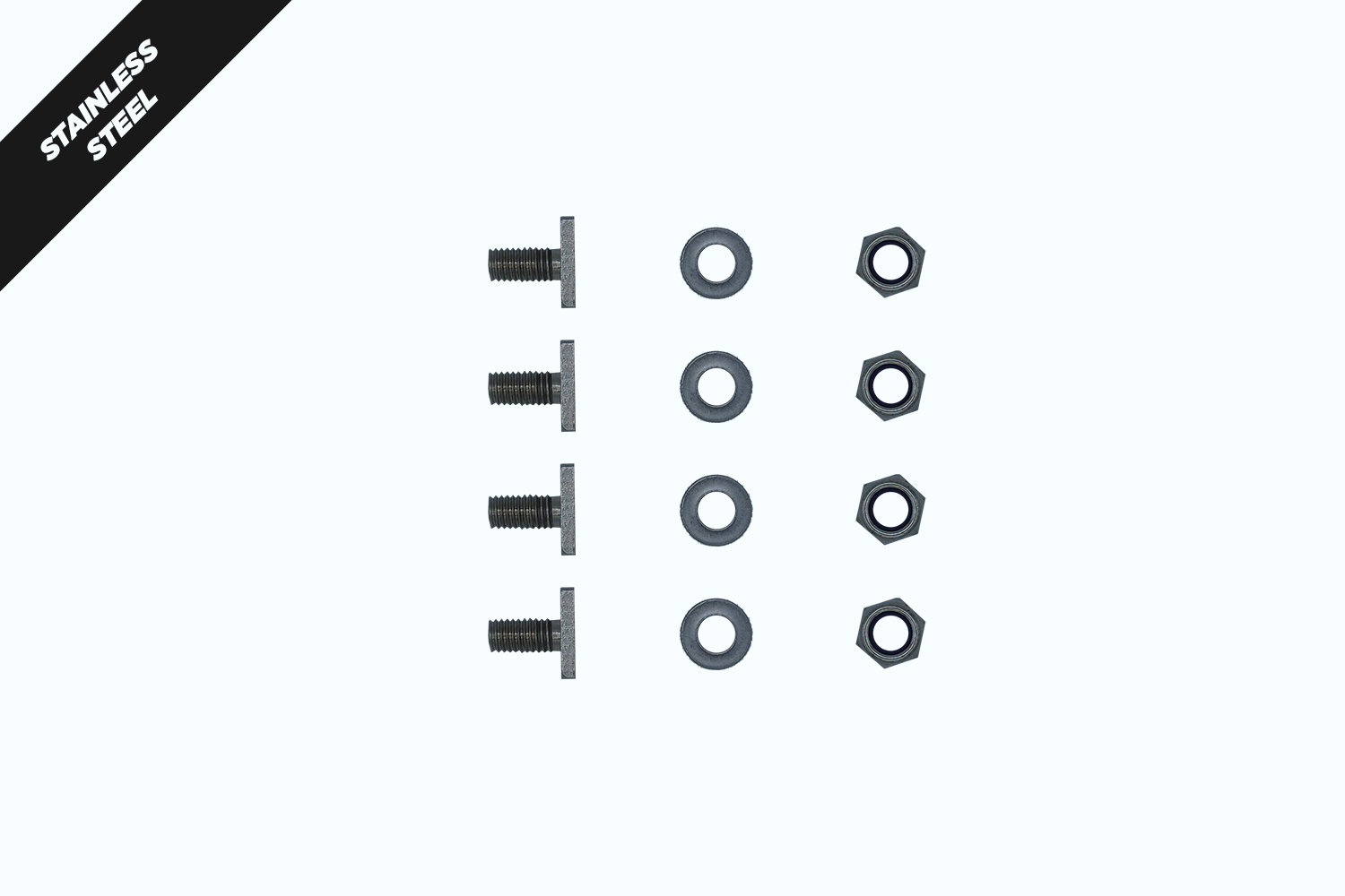 Ss304 M8 X 16mm Square Hd T Bolt 20 X 20 X 4 (4) 1006