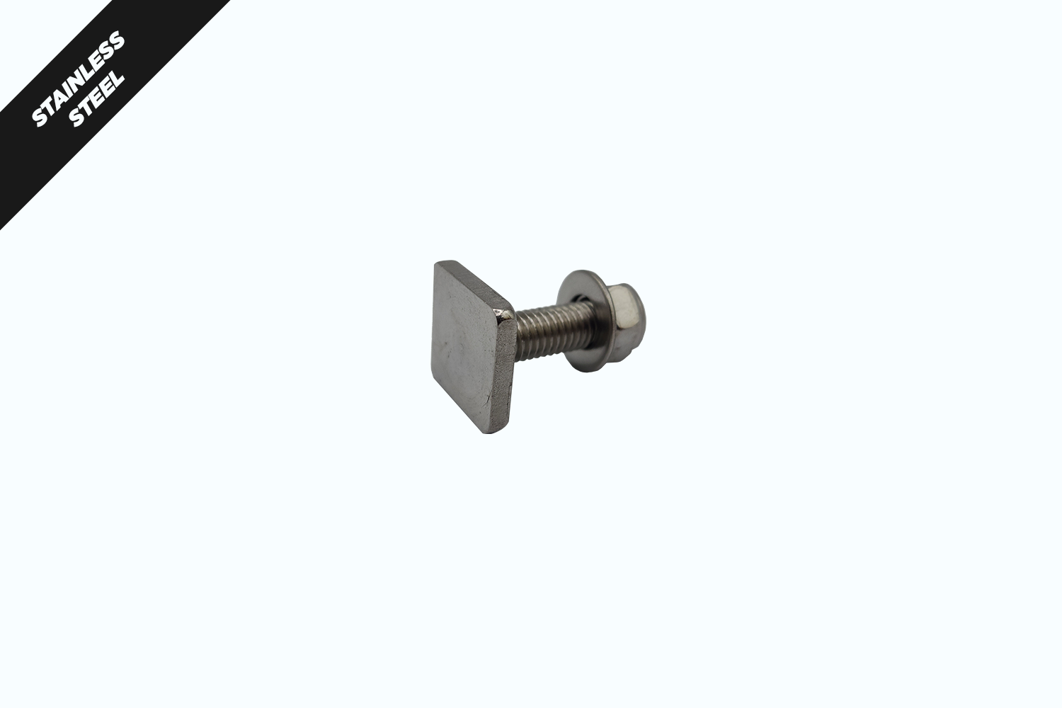 Ss304 M8 X 25mm Square Hd T Bolt 20 X 20 X 3 (4) 1008