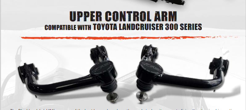 Blackhawk Upper Control Arms Toyota Landcruiser 300 Series