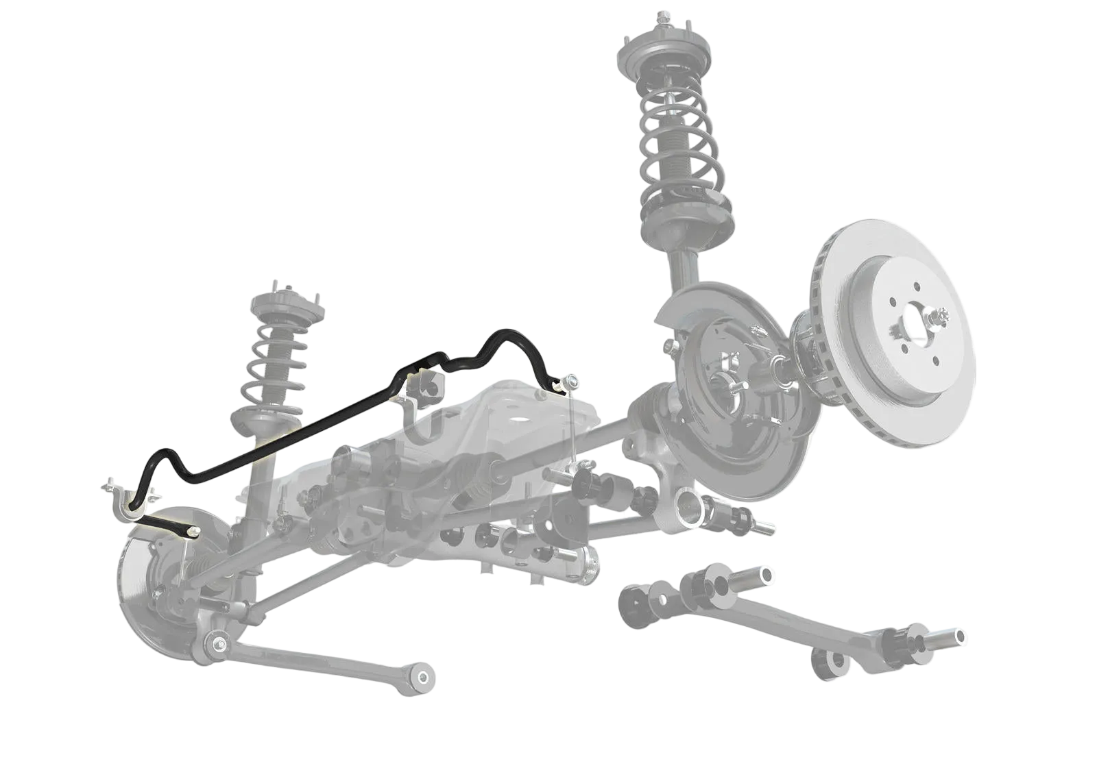 Rear Sway Bar - 20mm Non Adjustable to Suit Honda Civic 10th - 11th Gen FC, FK, FE, FL