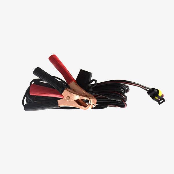 Alligator Clip Lead With Inline Fuse And Amp Plug