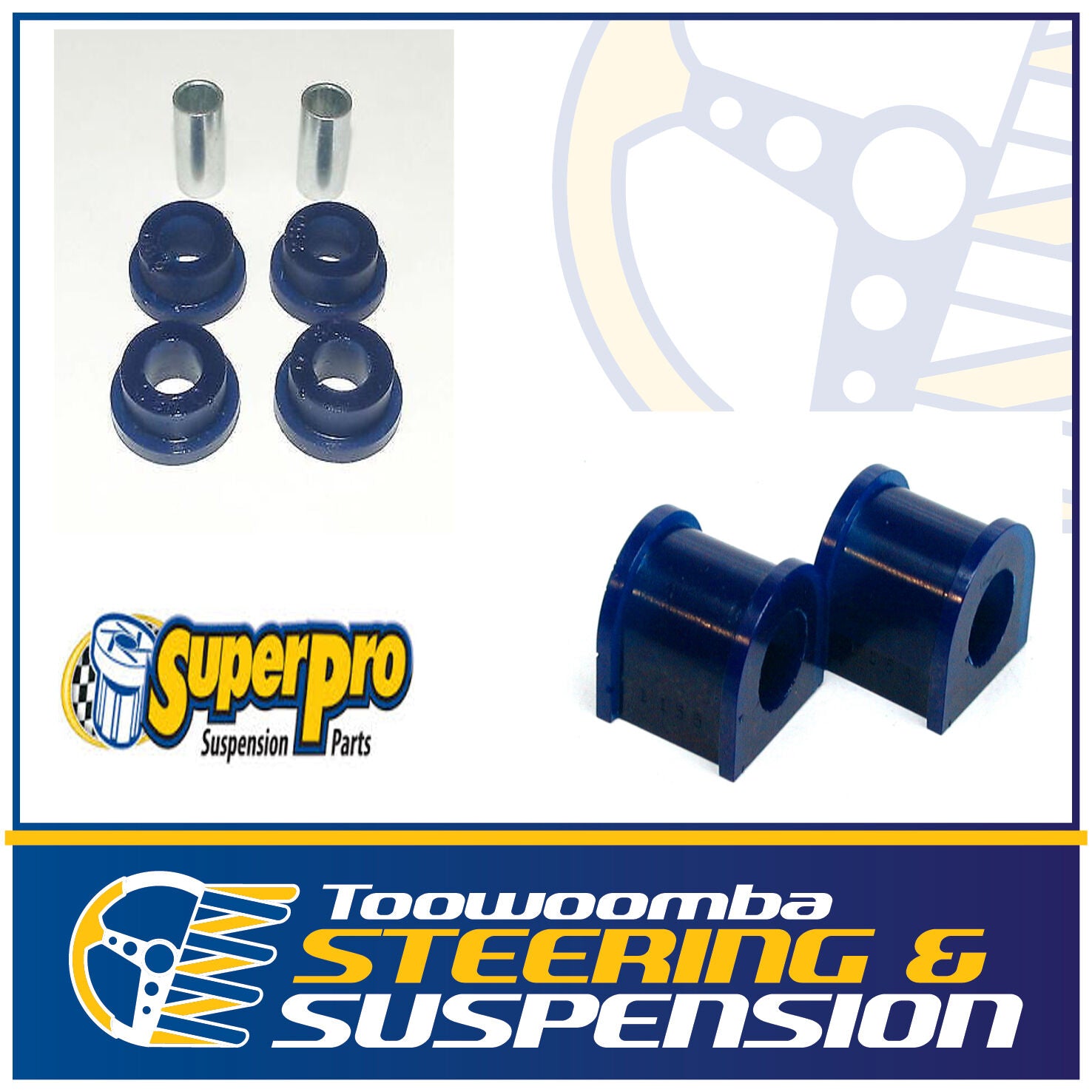 Toyota Landcruiser 79 series V8 Front Superpro Swaybar Bush Kit