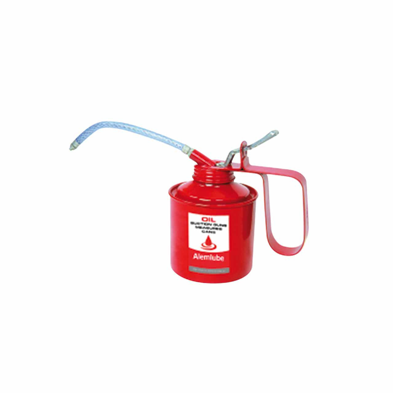 Alemlube Metal Force Feed Oil Cans 375ml with Flexible Spout (7330A)