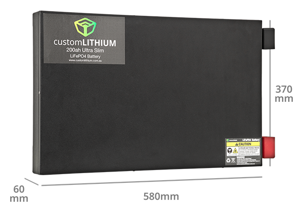 Ultra Slim Lithium Battery 200Ah