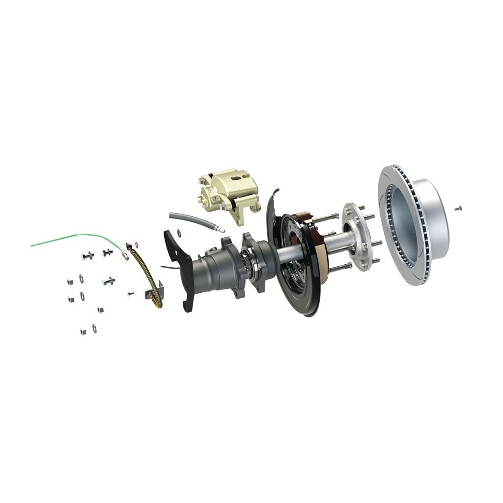 Isuzu D-Max 2012 Rear Drum To Disc Brake Conversion Kit (Includes Wheel Bearings)
