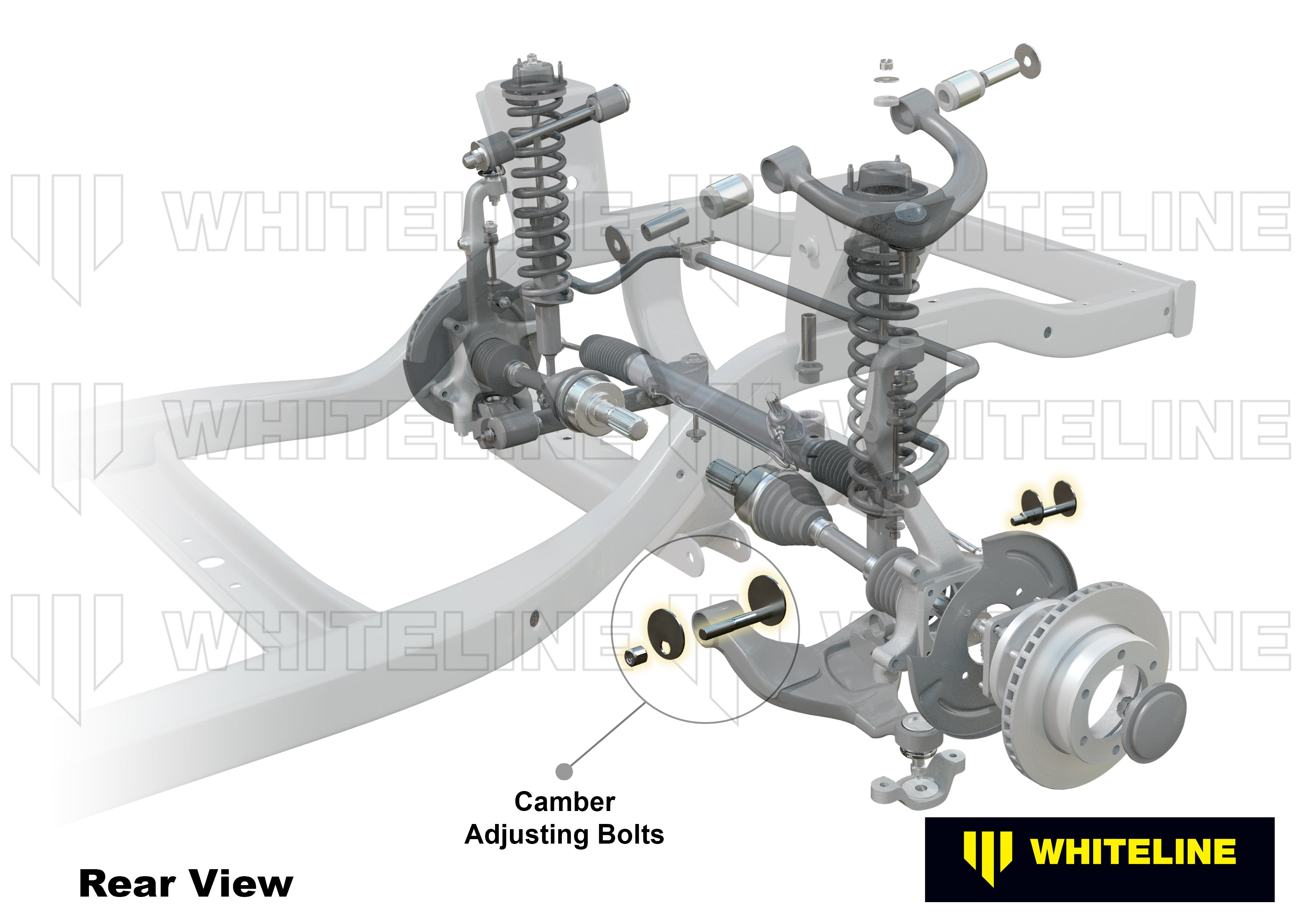 Front Control Arm Lower - Inner Camber Bolt Kit to Suit Toyota HiLux 2015-on and Fortuner GUN156 4wd (KCA492)