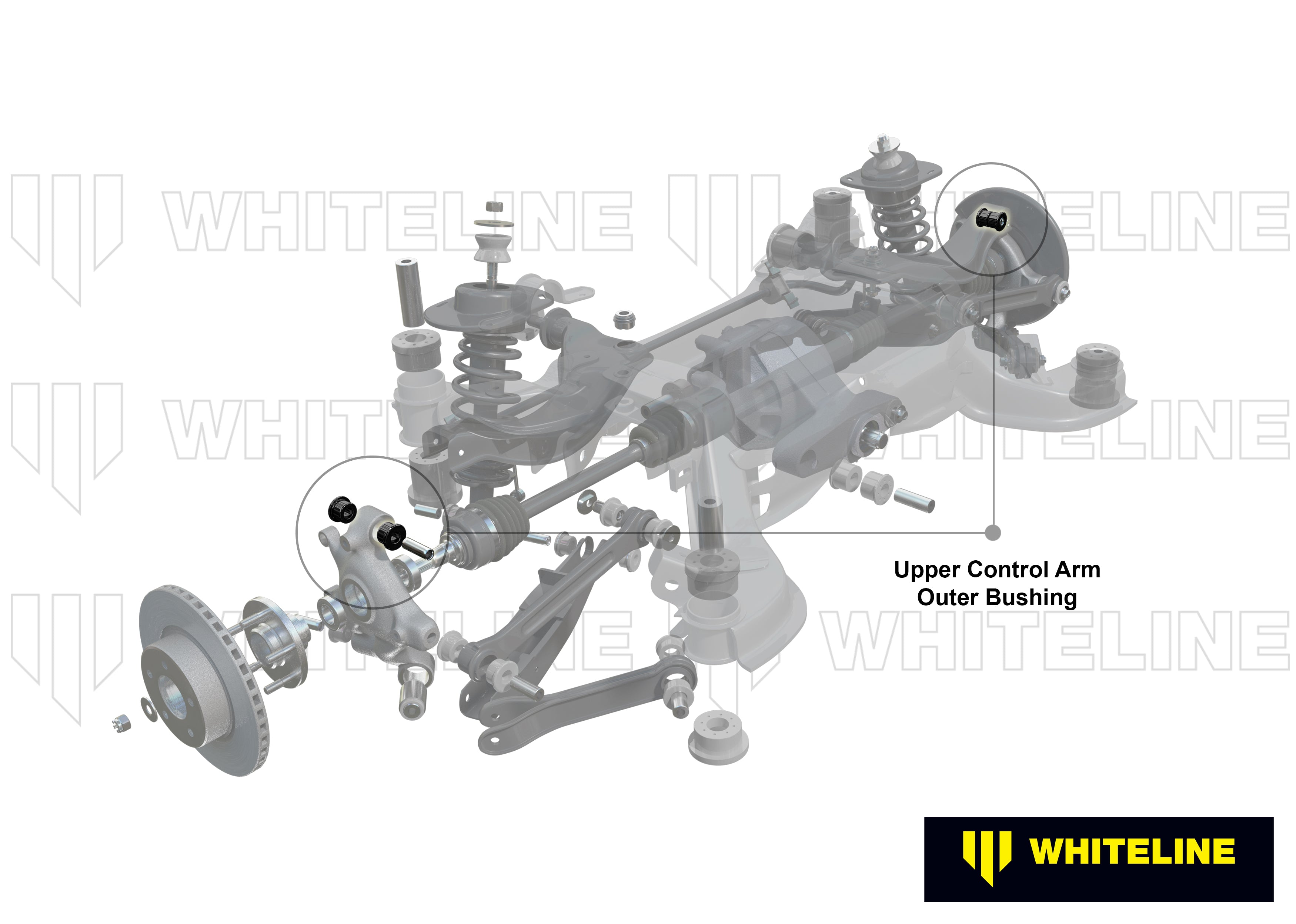 Rear Control Arm Upper Rear - Outer Bushing Kit to Suit BMW 1 Series, 3 Series and X1 (W63402)