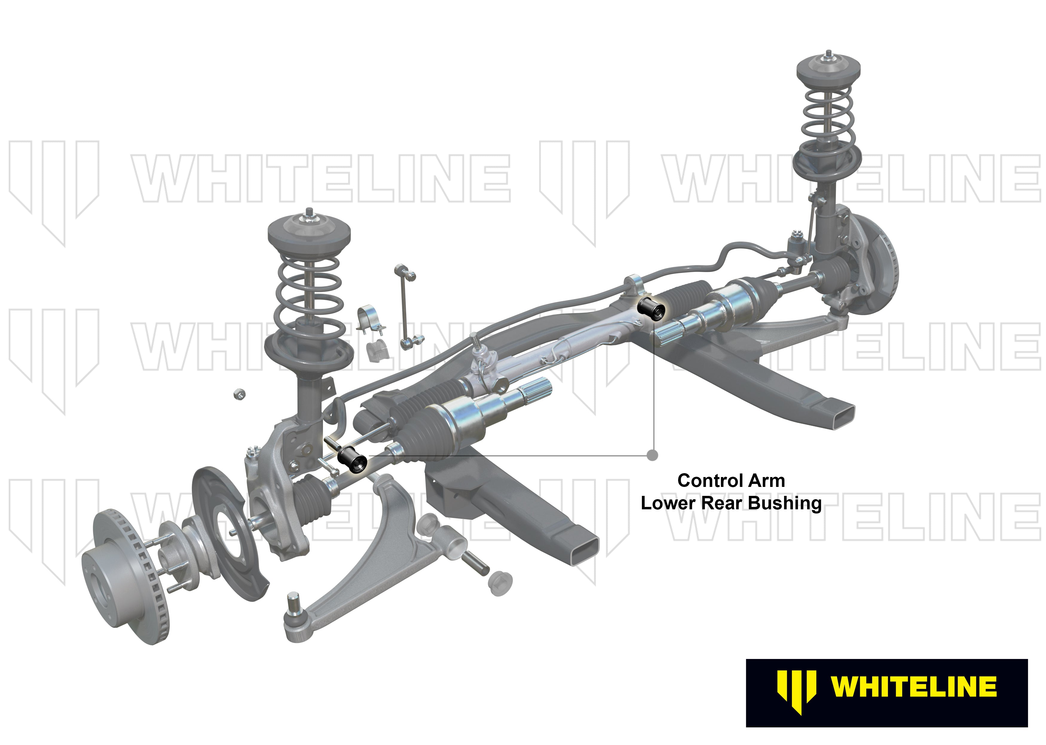 Front Control Arm Lower - Inner Rear Bushing Double Offset Kit to Suit BMW 3 Series, M3 E30, E36 and Z3 (W81924)