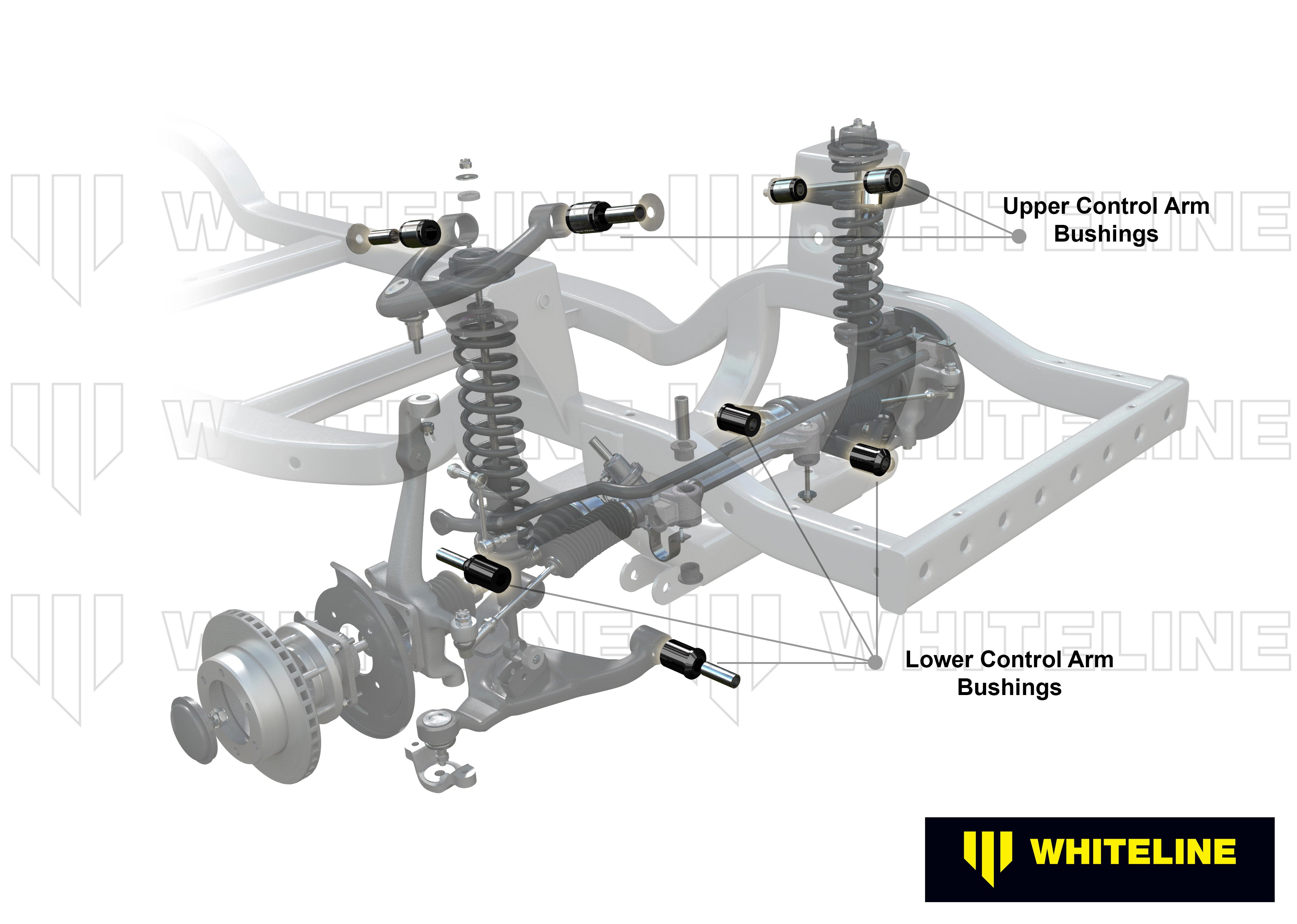 Front Control Arm - Bushing Kit to Suit Holden Colorado, Trailblazer, Isuzu D-Max and LDV T60 (WEK123)