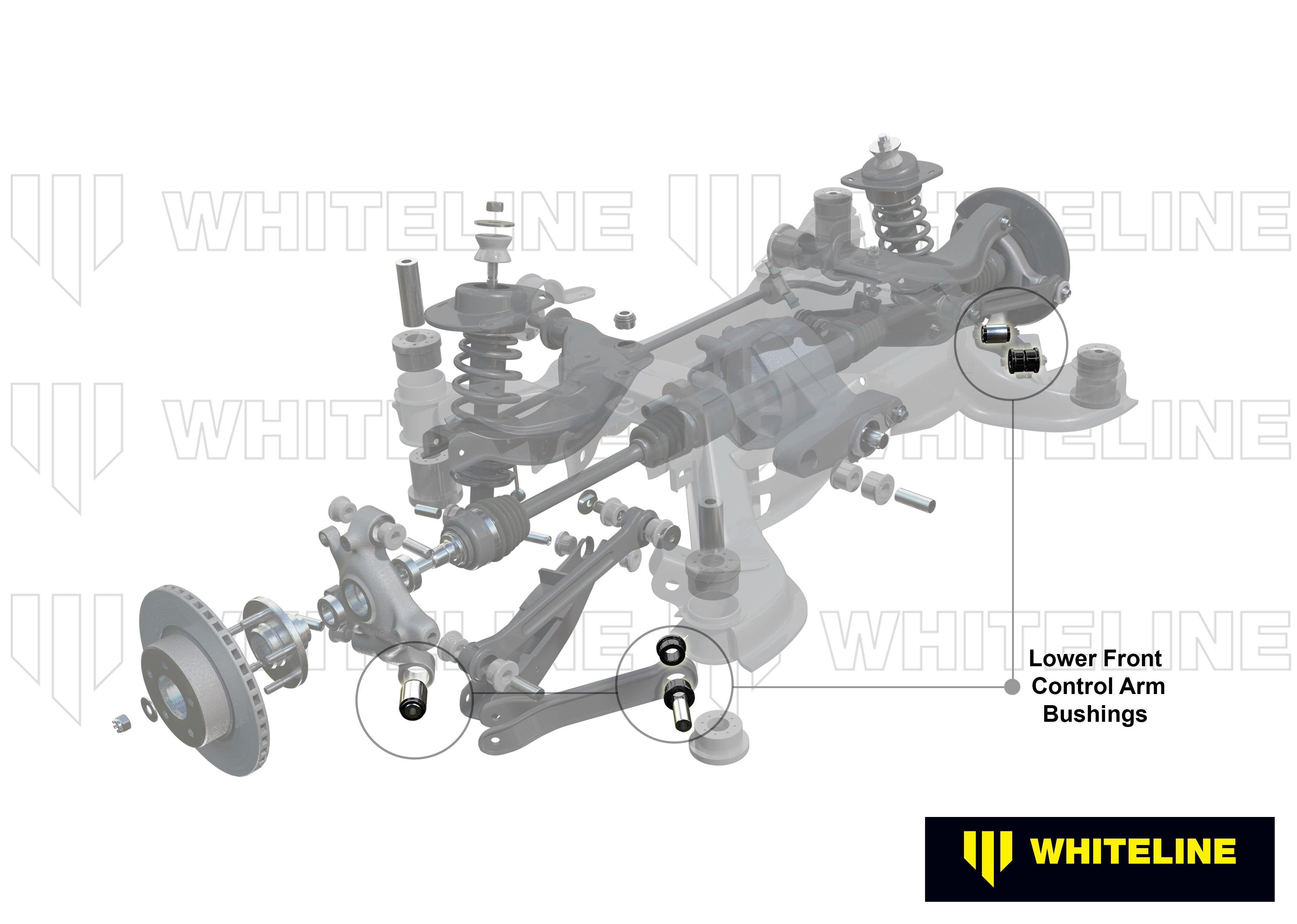 Rear Control Arm Lower Front - Bushing Kit to Suit Land Rover Discovery and Range Rover Sport (W63422)