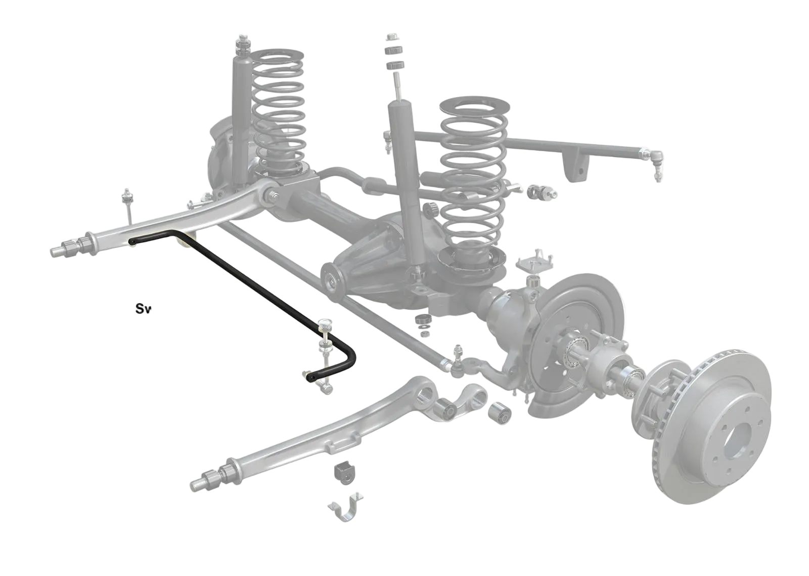 Front Sway Bar - 20mm Non Adjustable to Suit Nissan Patrol GQ and Ford Maverick DA