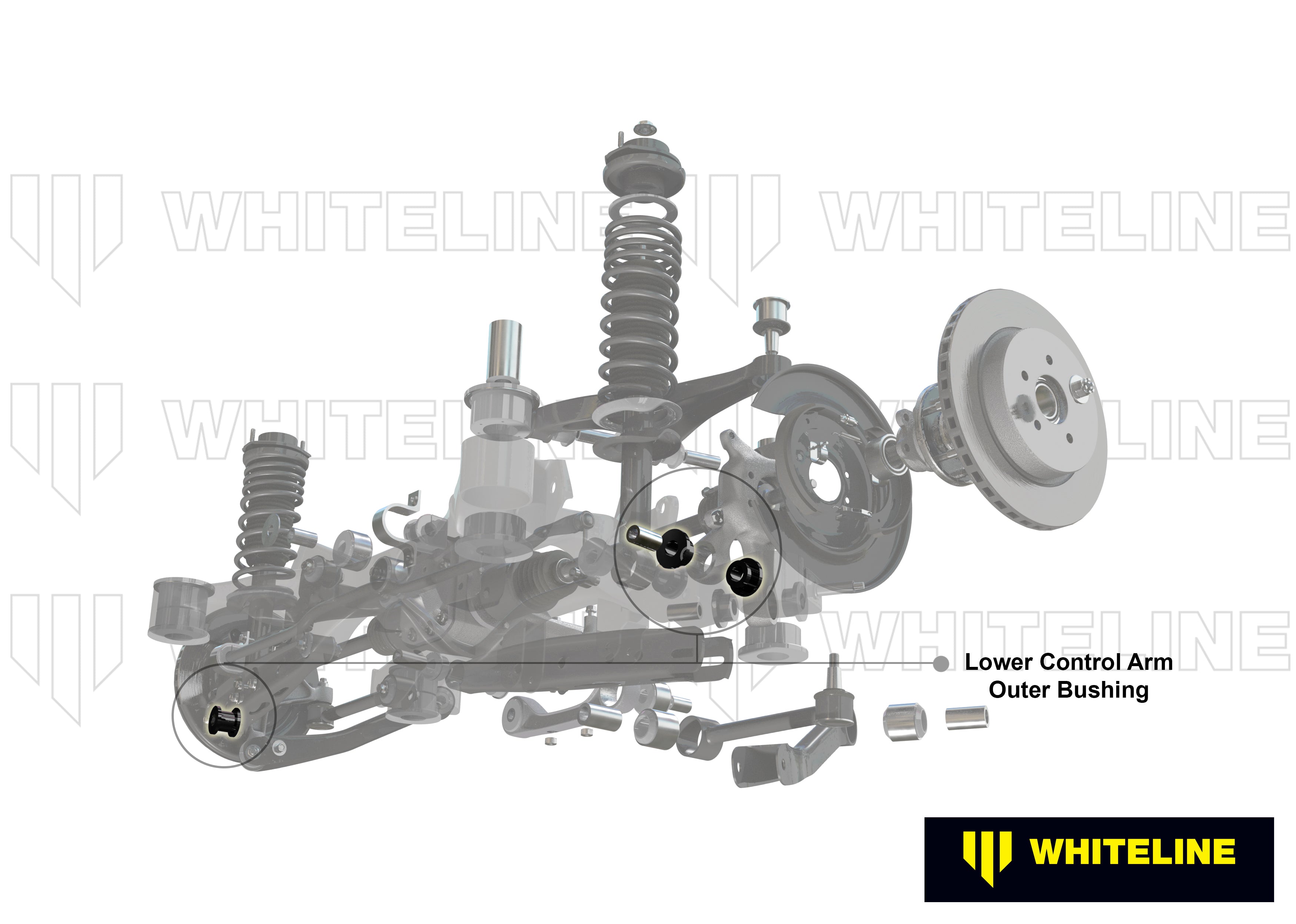 Rear Control Arm Lower - Outer Bushing Kit to Suit Honda Civic VIII Gen and Integra DC5 (W63595)