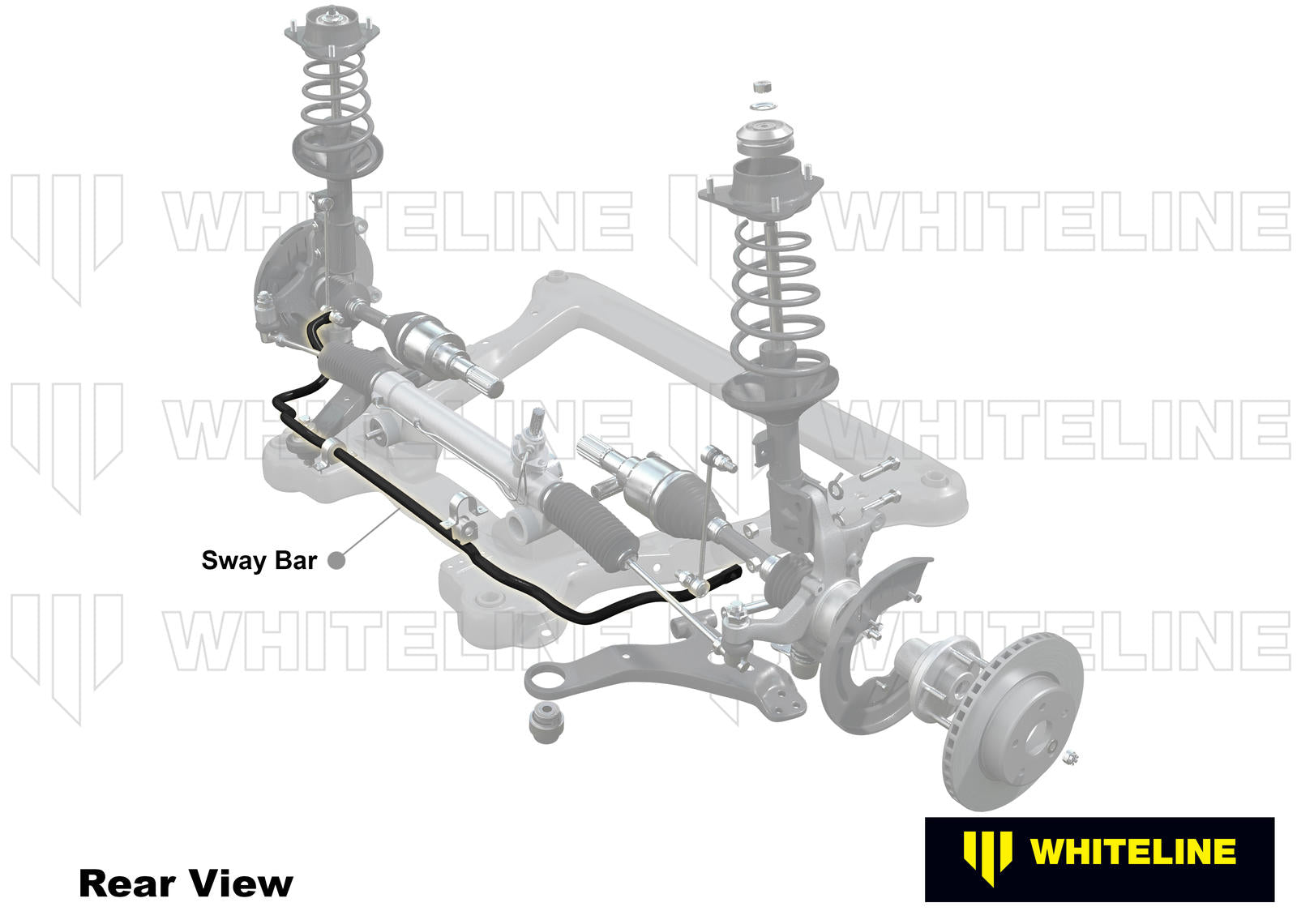 Front Sway Bar - 24mm 2 Point Adjustable to Suit Subaru Impreza WRX GE GH and Liberty BL BP
