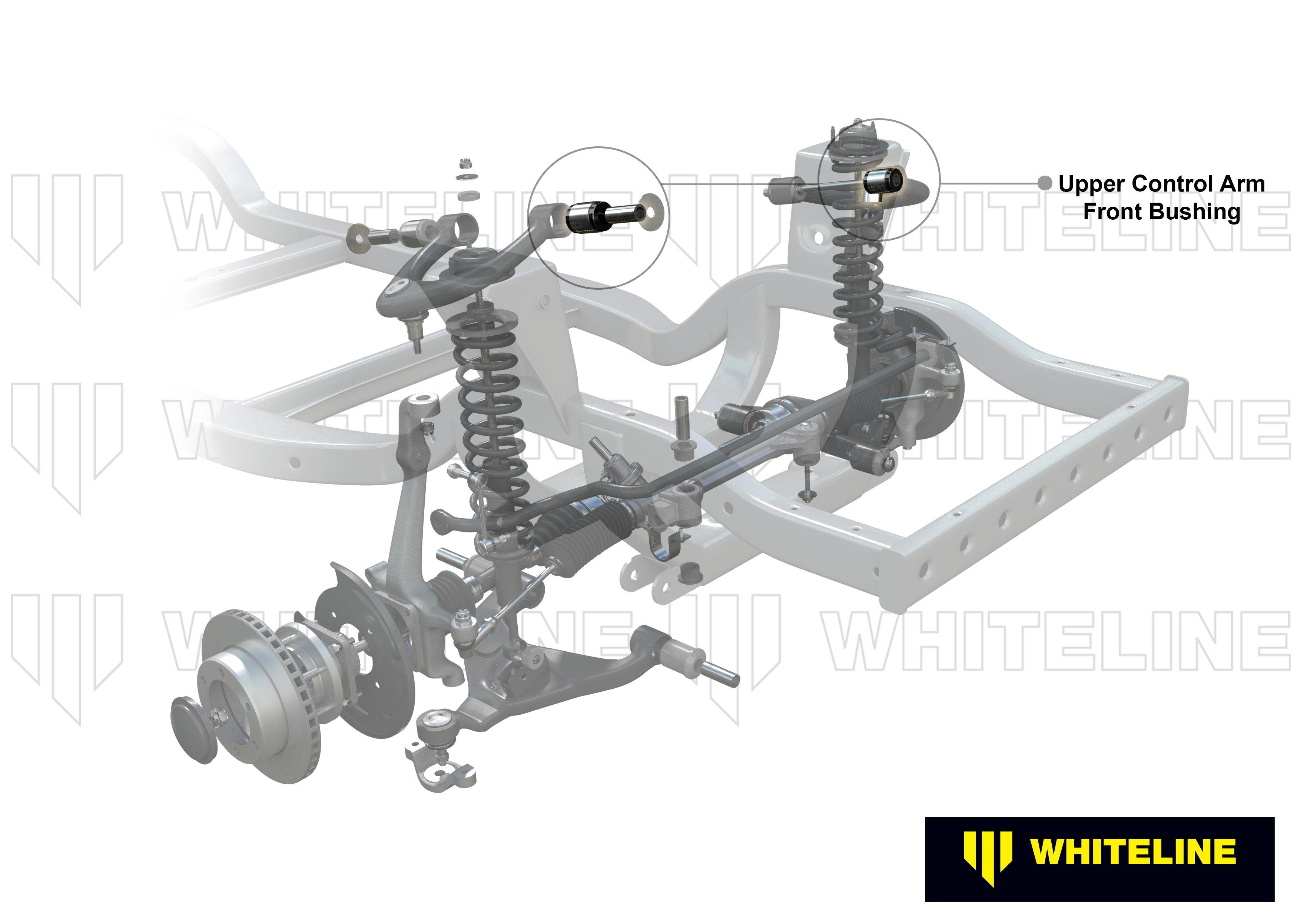 Front Control Arm Upper - Inner Front Bushing Kit to Suit Holden Gemini TX, TC, TD, TE, TF, TG (W53661)