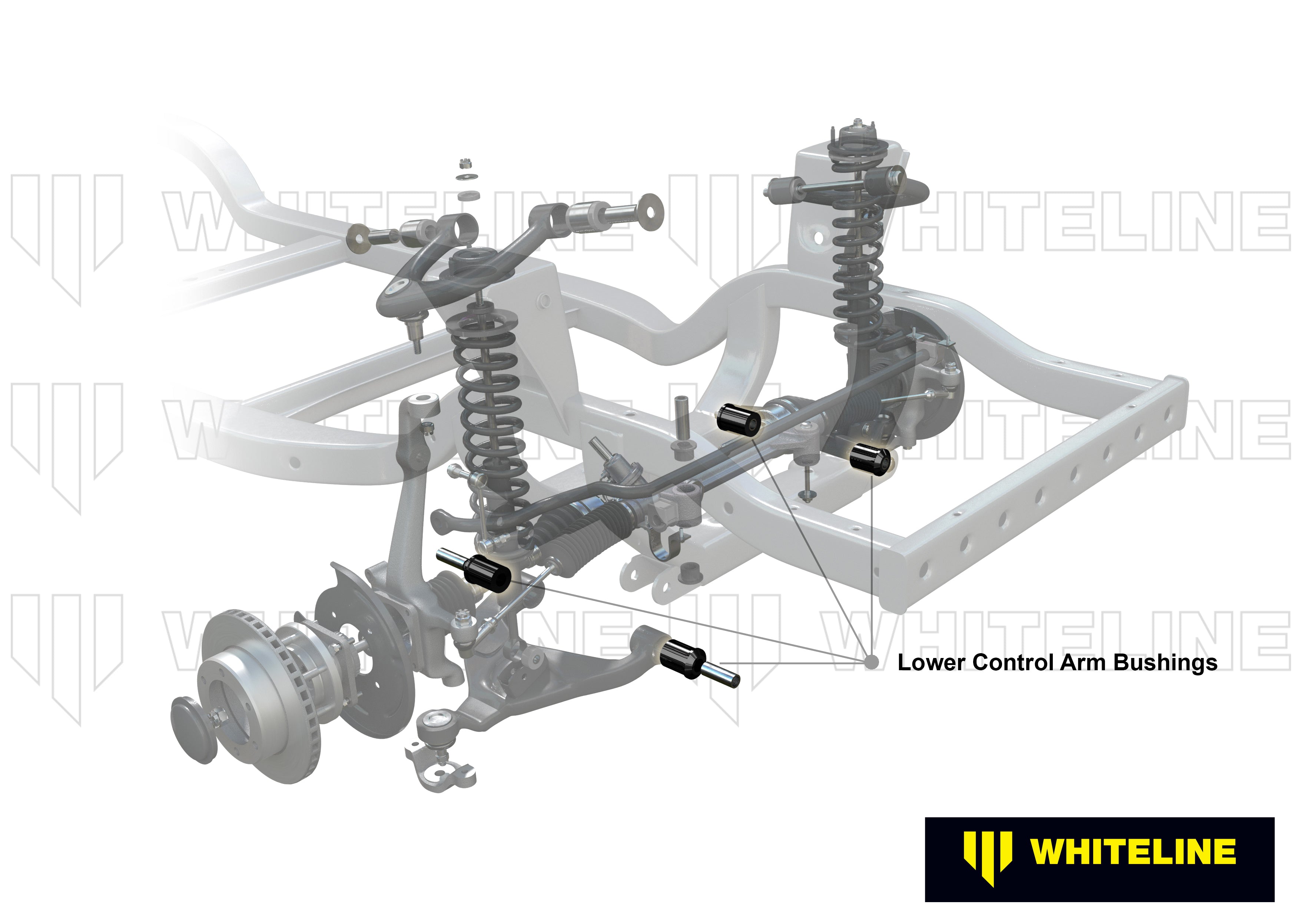 Front Control Arm Lower - Bushing Kit to Suit Holden, Isuzu and LDV (W53633)