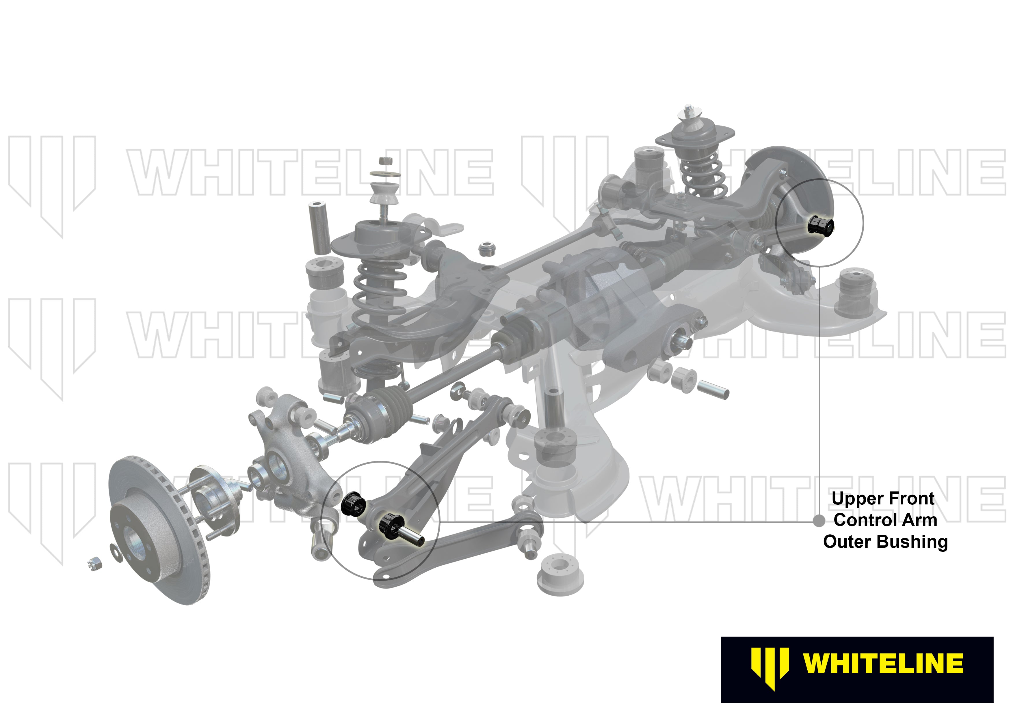 Rear Control Arm Upper Front - Bushing Kit to Suit Holden Commodore VE (W63157)