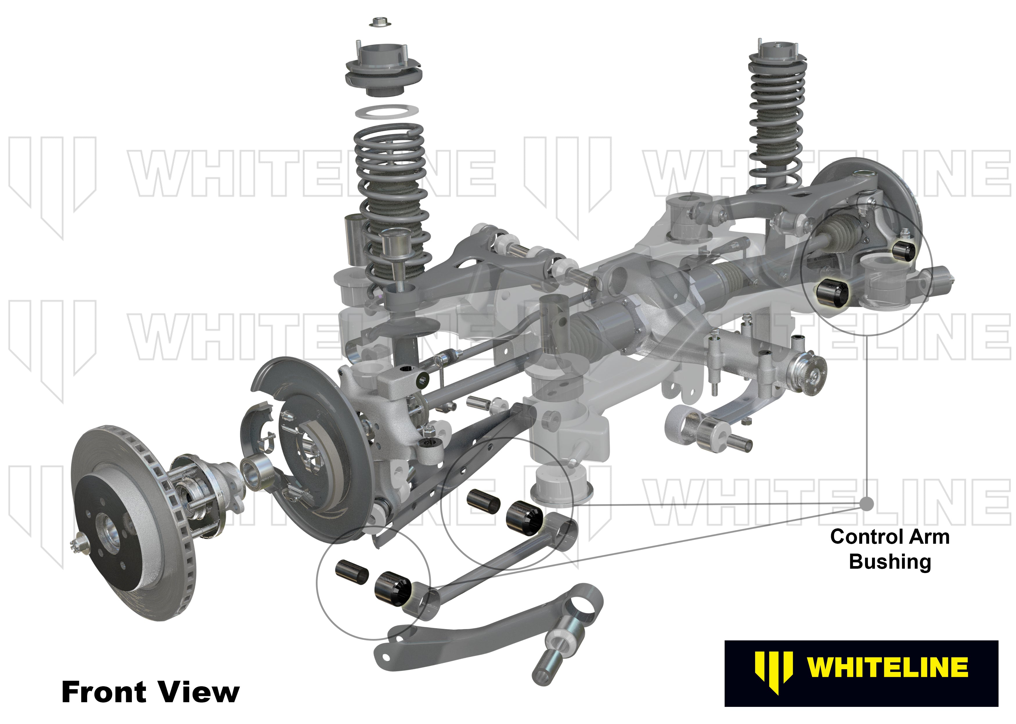 Rear Control Arm Lower Front - Bushing Kit to Suit Subaru Liberty and Outback (W63393)