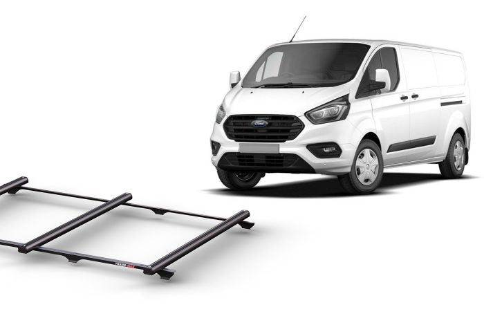 Thumbnail image of Ford Transit Custom SWB L/Roof (02/14 - 01/24) Trademax Crossbars x 3
