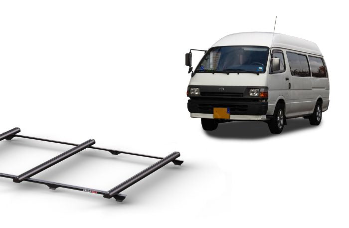 Thumbnail image of Toyota Hiace Commuter SLWB H/Roof (1989 - 2004) Trademax Crossbars x 3