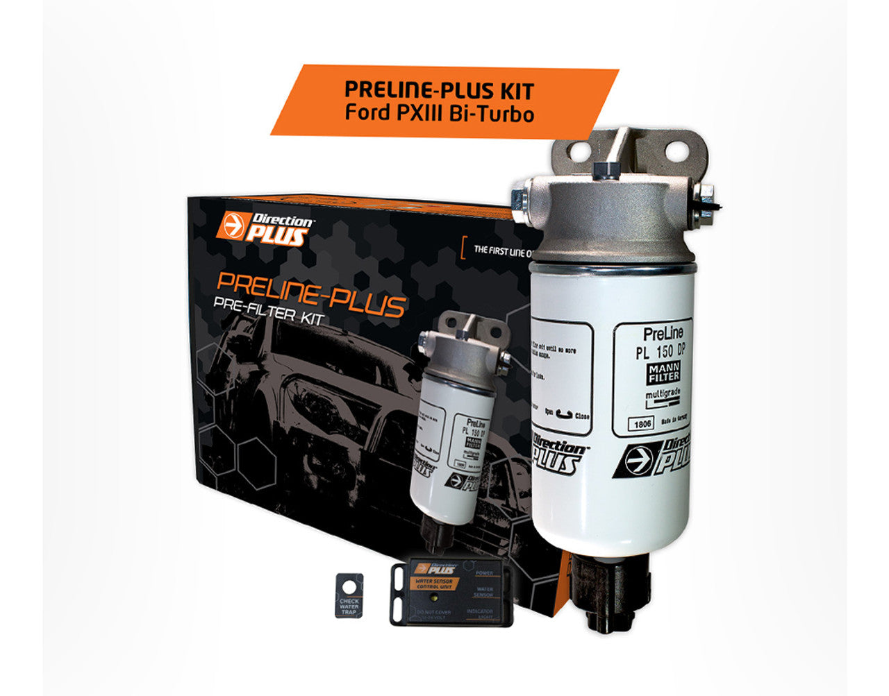 PL664DPK Ford Ranger Raptor Everest 2018-19 2.0L Bi-Turbo YWNS Direction-Plus PreLine Pre-Filter Kit