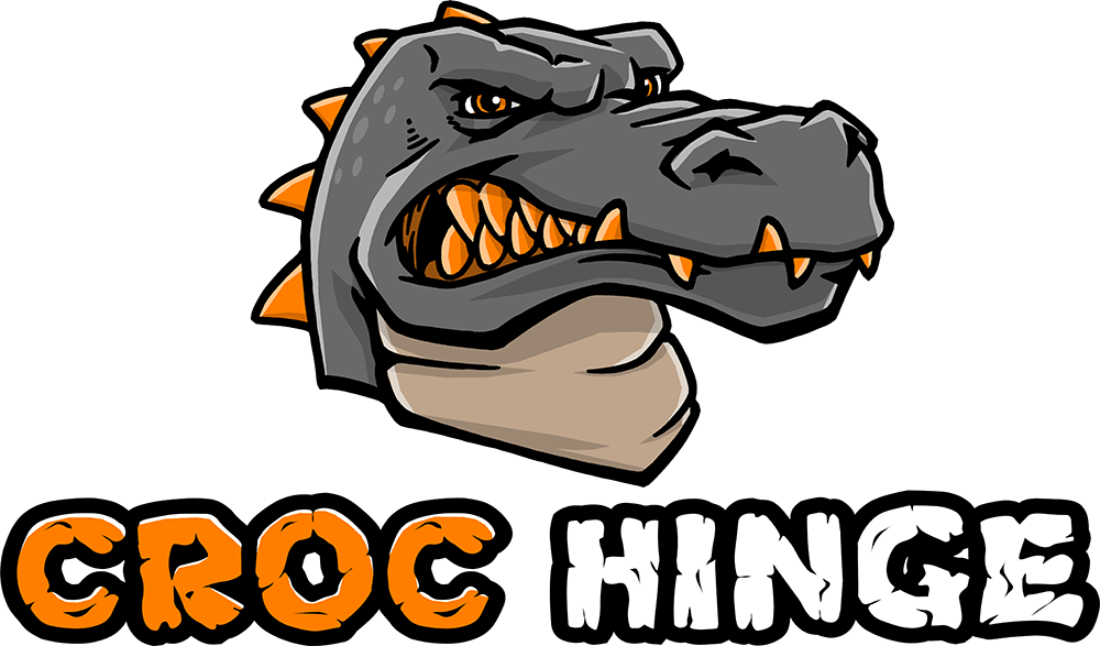 Croc Hinge Awning Brackets X 3 - Black