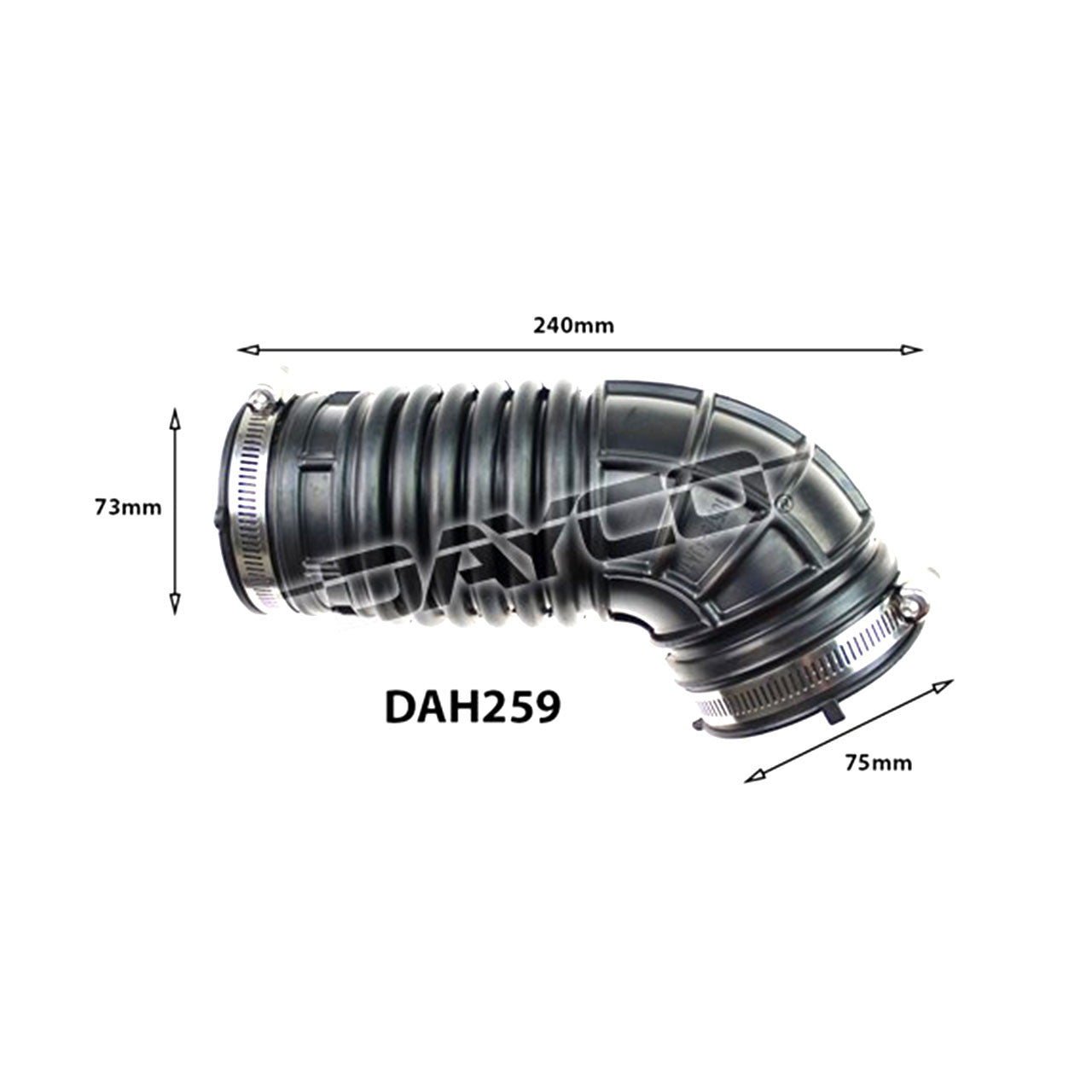 Dayco Air Intake Hose DAH259 for Nissan Navara 2.3L NP300 T/Diesel D23 120kW (2015-20)