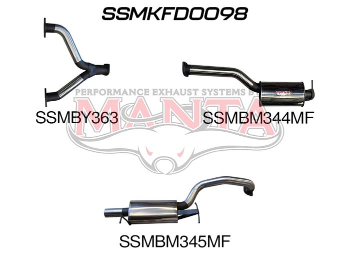 Falcon BA BF V8 Sedan 3in Catback Muffler/Muffler