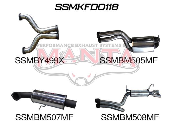 BA BF V8 Sedan 3in L & R CatBack Muffler/Muffler (SSMKFD0118)