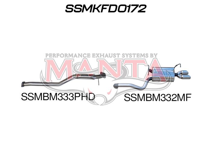 Falcon FG 6 Cylinder N/A Sedan Catback Hotdog/Muffler