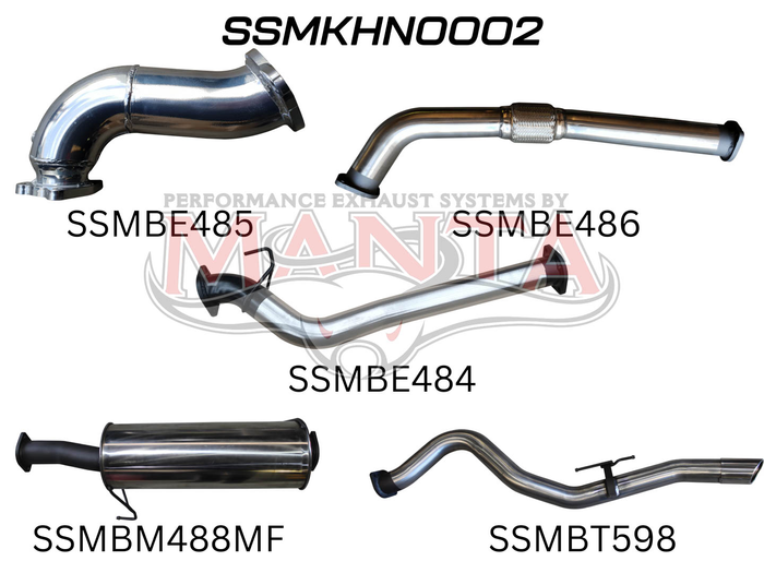 COLORADO RC 3.0L 08 - 10 LWB WITHOUT CAT & WITH MUFFLER (SSMKHN0002)