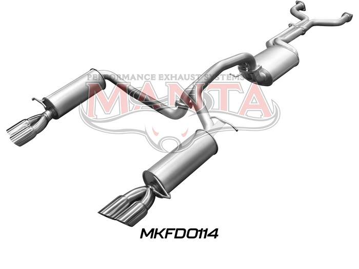 BA BF V8 Sedan 2.5in L & R CatBack Muffler/Muffler (MKFD0114)