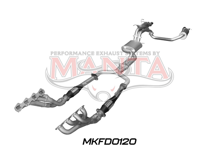 BF GT V8 4V Sedan 2.5in L & R With Extractors Muffler/Muffler (MKFD0120)