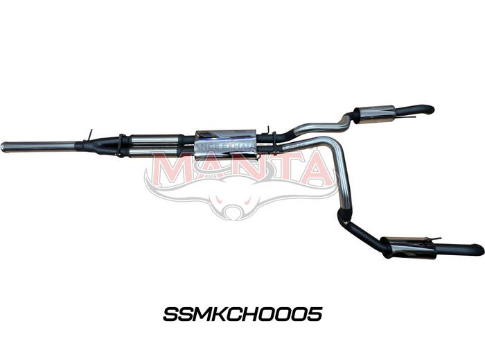 CHEVROLET SILVERADO 1500 6.2L V8 CAT BACK EXHAUST SYSTEM, CENTRE MUFFLER, REAR MUFFLER (SSMKCH0005)