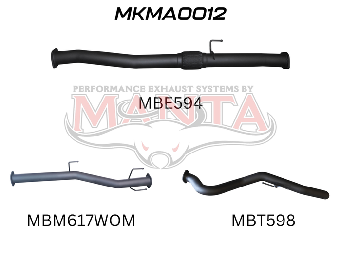 BT50 2020 ON 3.0L DPF BACK (MKMA0012)