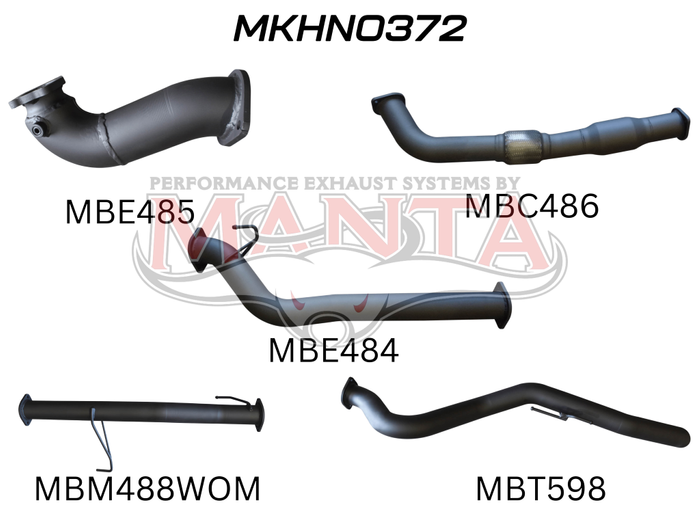 Colorado RC 3.0L 08 - 10 LWB With Cat & Without Muffler (MKHN0372)