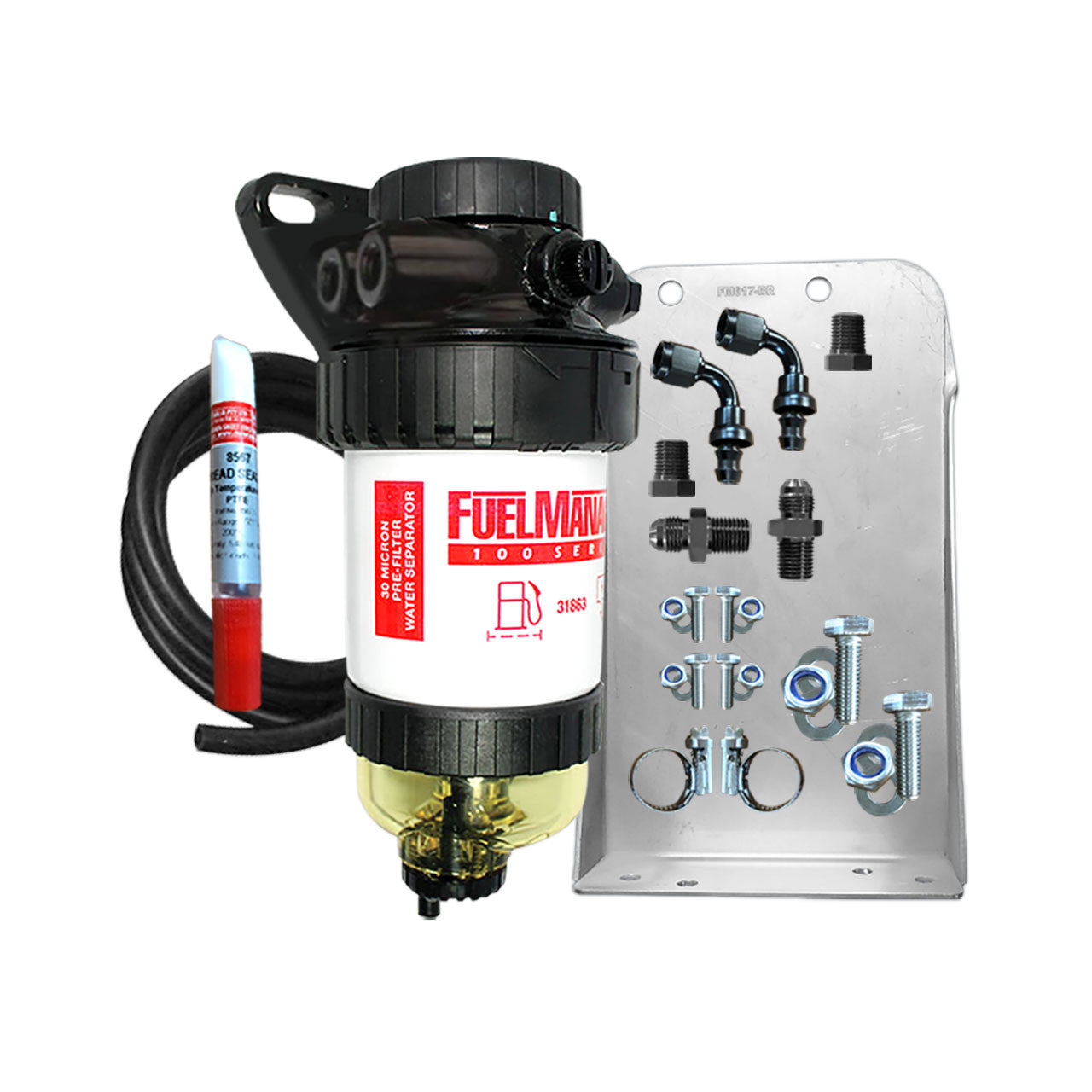 Nissan Navara 2008 D22 2.5L Pre Filter Water Separator Kit Fuel Manager FM617DPK