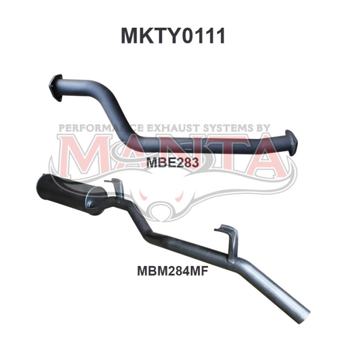 LandCruiser HJ75 2.5in off OEM Engine Pipe