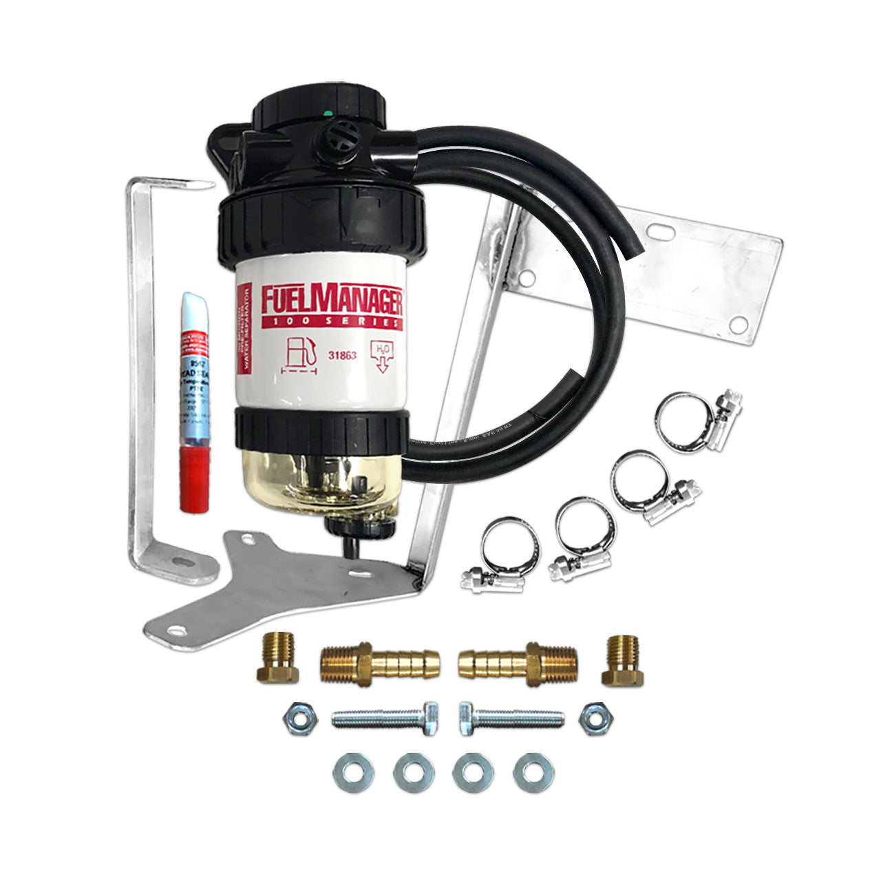 Toyota Landcruiser 70 Series 2007-on - Fuel Manager Pre Filter Kit - Incl. Dual Bracket OS-30-FMB