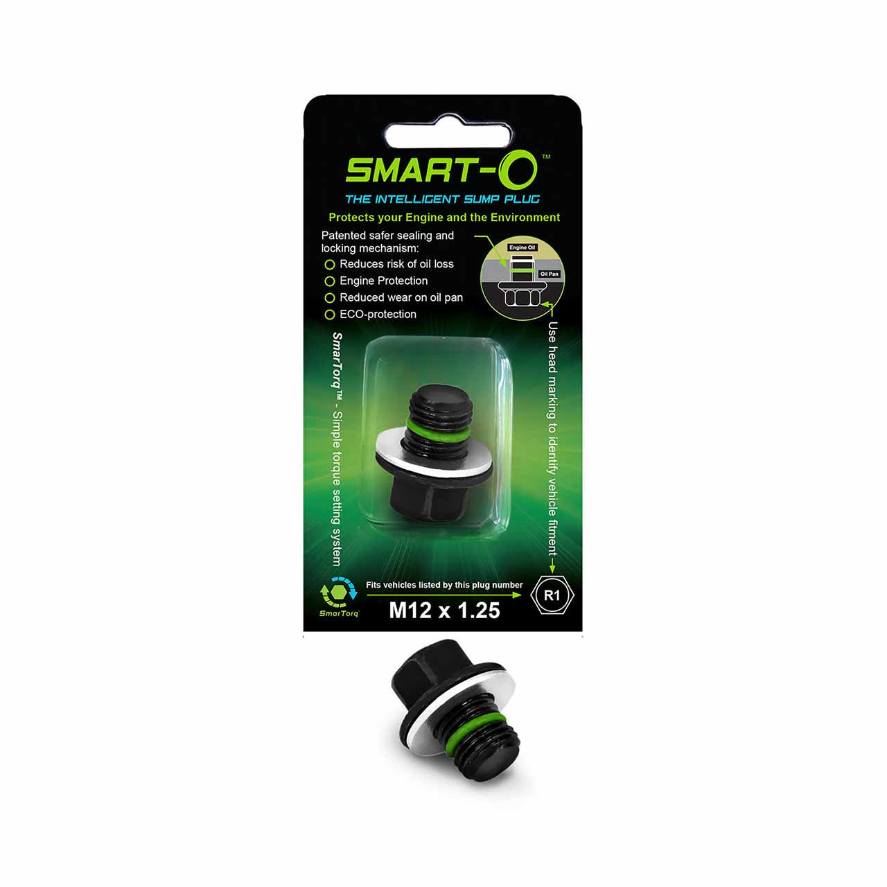 R1BP1 Oil Sump Drain Plug (M12 x 1.25mm) SMART-O