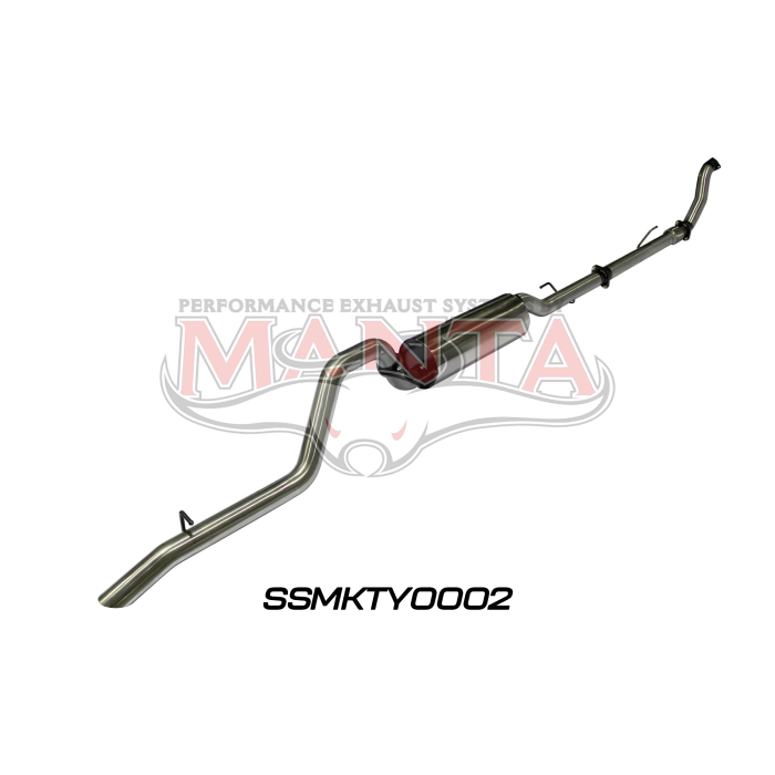 Hilux KUN26R 3.0L D4D 3in Muffler With Cat