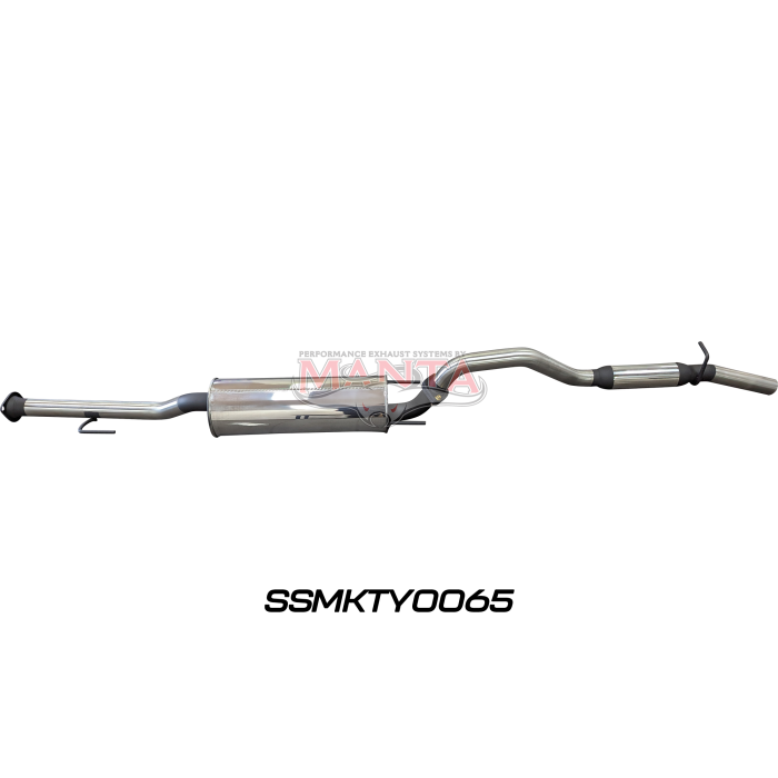 Toyota Hilux 150 4.0L V6 2.5in Cat Back Exhaust System, centre muffler, rear hotdog