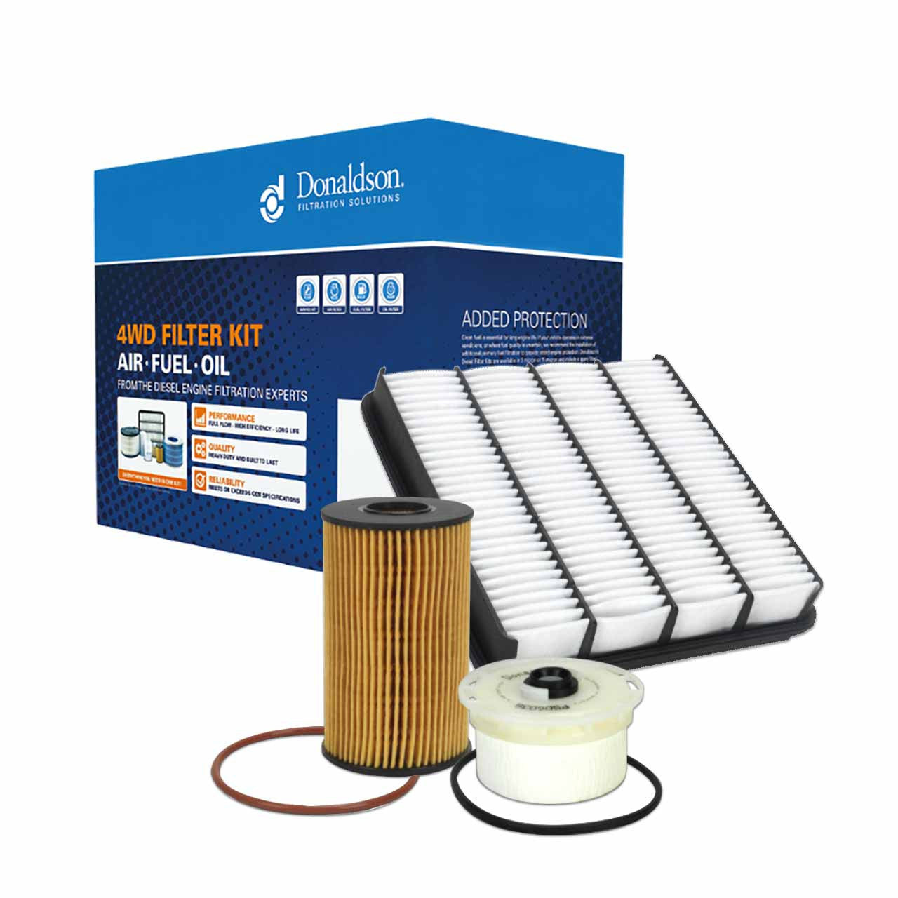X903083 Toyota Landcruiser 200 Series 4.5L Diesel V8 VDJ200 1VD-FTV 2007-on Donaldson 4WD Filter Kit